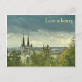 Cloudy Luxembourg Briefkaart (Voorkant)