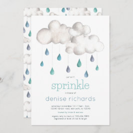 Cloudy met kans op Sprinkles Baby shower Kaart