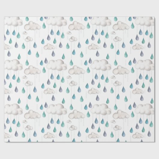 Cloudy met kans op Sprinkles Cadeaupapier (Vlak)