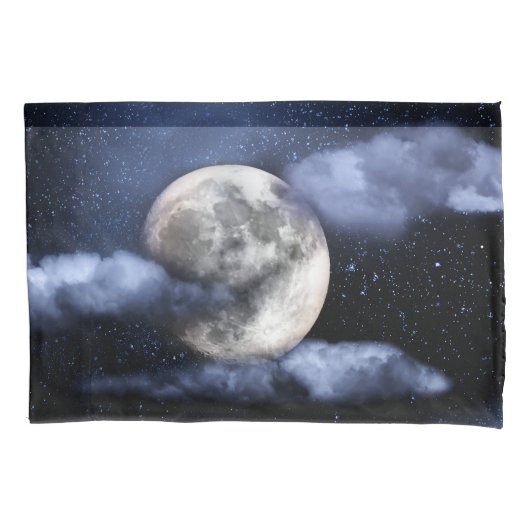 Cloudy Moon Kussensloop (Voorkant)