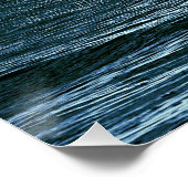 Cloudy Moon Shore bij nacht Perfect Poster (Hoek)