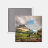 Cloudy Mountains | Alpenmeer Magneet (Voorkant / Achterkant)