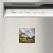 Cloudy Mountains | Alpenmeer Magneet (Insitu (Vaatwasser))