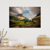 Cloudy Mountains | Alpenmeer Poster (Keuken)
