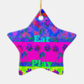 Cloudy Nice Day Better Night.png Keramisch Ornament (Voorkant)