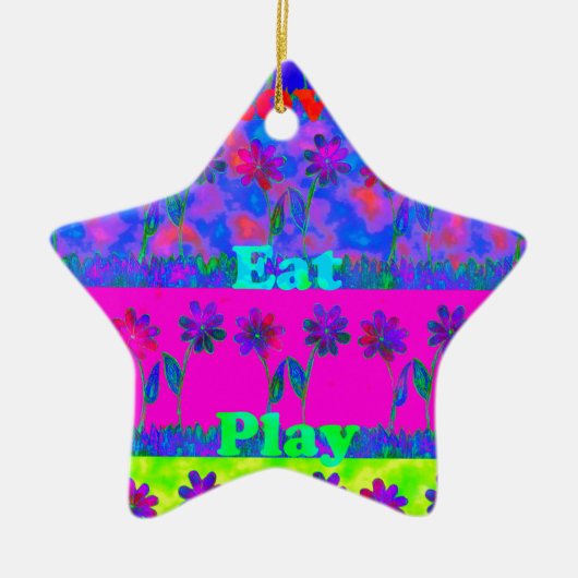 Cloudy Nice Day Better Night.png Keramisch Ornament (Voorkant)