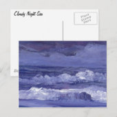 Cloudy Night Zee - CricketDiane Ocean Art Briefkaart (Voorkant / Achterkant)