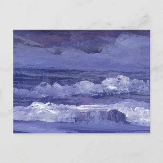 Cloudy Night Zee - CricketDiane Ocean Art Briefkaart (Voorkant)
