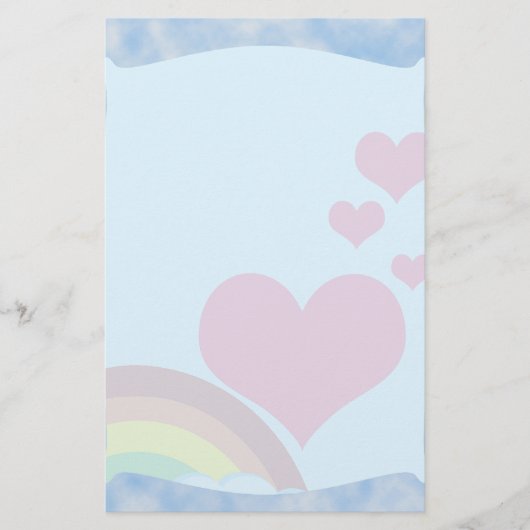 Cloudy Rainbow Briefpapier (Voorkant)