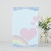 Cloudy Rainbow Briefpapier (Staand voorkant)