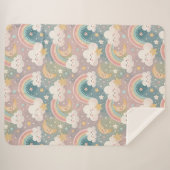 Cloudy Skies Blanket Pastel Sherpa for Sweet Kids Deken (Voorkant (horizontaal))