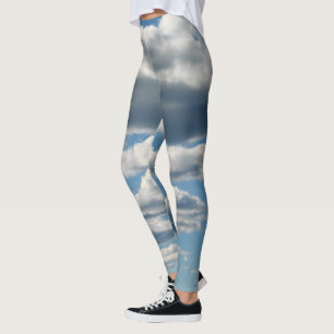 Cloudy Skies Blauw-witte Leggings
