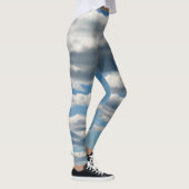 Cloudy Skies Blauw-witte Leggings (Rechts)