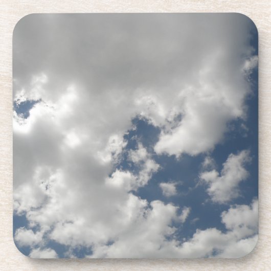 Cloudy Skies Cork Onderzetter (Voorkant)