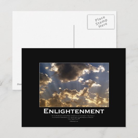 Cloudy Skies Inspirerend Briefkaart (Voorkant / Achterkant)