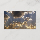 Cloudy Skies Inspirerend Visitekaartjes (Achterkant)