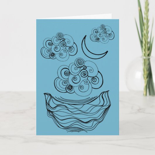 Cloudy Skies Kaart (Voorkant)