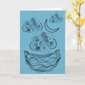 Cloudy Skies Kaart (Gele Bloem)