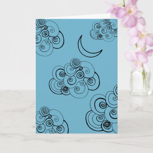 Cloudy Skies Kaart (Orchidee)