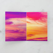 Cloudy Skies maken prachtige Zonsondergangen Kaart (Binnen)