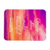 Cloudy Skies maken prachtige Zonsondergangen Magneet (Horizontaal)