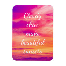 Cloudy Skies maken prachtige Zonsondergangen