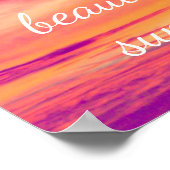 Cloudy Skies maken prachtige Zonsondergangen Poster (Hoek)