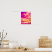 Cloudy Skies maken prachtige Zonsondergangen Poster (Keuken)