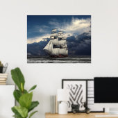 Cloudy Skies Poster (Thuiskantoor)