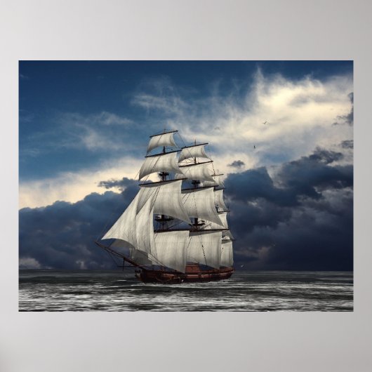 Cloudy Skies Poster (Voorkant)