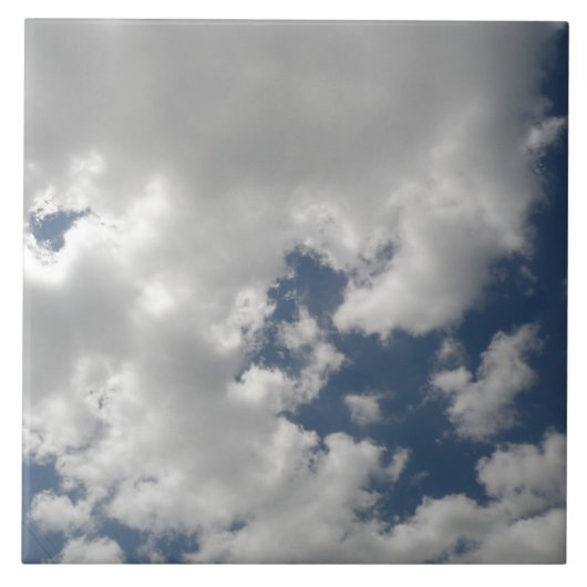 Cloudy Skies Tile Tegeltje (Voorkant)