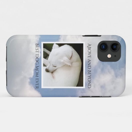 Cloudy Sky Best Dog Ma Cute Peaceful Blue Case-Mate iPhone Case (Achterkant (horizontaal))