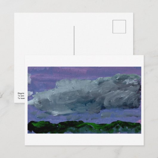 Cloudy sky briefkaart (Voorkant / Achterkant)