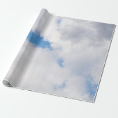 Cloudy sky cadeaupapier (Uitgerold)