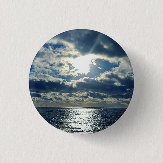 Cloudy Sky in Brighton Seot Ronde Button 3,2 Cm (Voorkant)