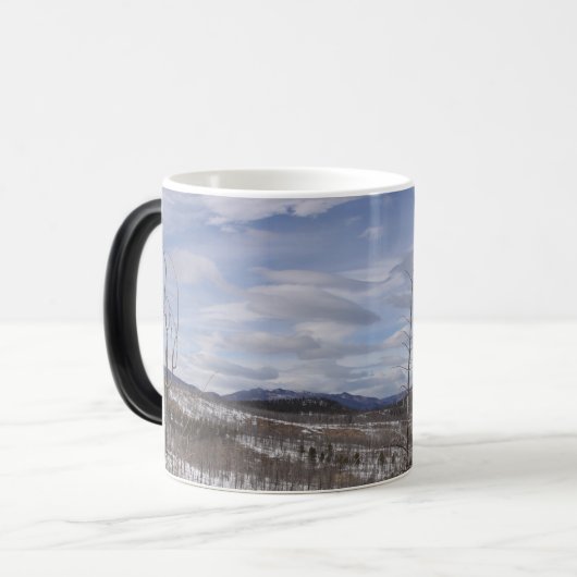 Cloudy Sky Magische Mok (Voorkant links)