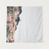 CLOUDY SKY MET STAD WANDKLEED (Voorkant (horizontaal))