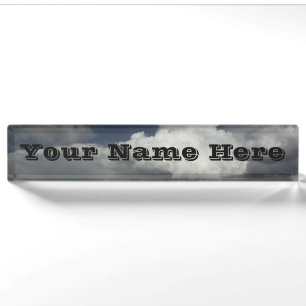 Cloudy Sky Name Bord Naambordje