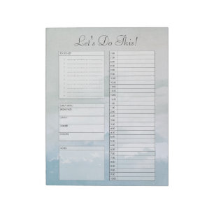 Cloudy Sky om het Notitieblok van de Dagelijkse Pl