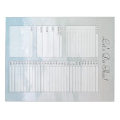 Cloudy Sky om het Notitieblok van de Dagelijkse Pl (Voorkant)