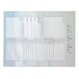 Cloudy Sky om het Notitieblok van de Dagelijkse Pl