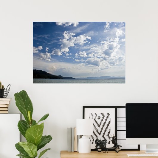Cloudy Sky op Tahoe Poster (Thuiskantoor)