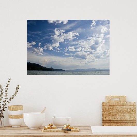 Cloudy Sky op Tahoe Poster (Keuken)