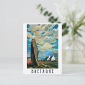Cloudy Sky Over Brittany, Frankrijk Briefkaart (Staand voorkant)