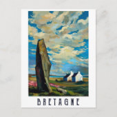 Cloudy Sky Over Brittany, Frankrijk Briefkaart (Voorkant)