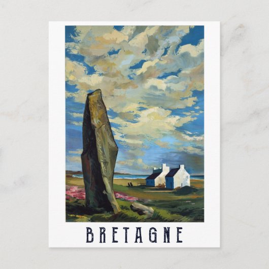 Cloudy Sky Over Brittany, Frankrijk Briefkaart (Voorkant)