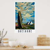 Cloudy Sky Over Brittany, Frankrijk Poster (Keuken)