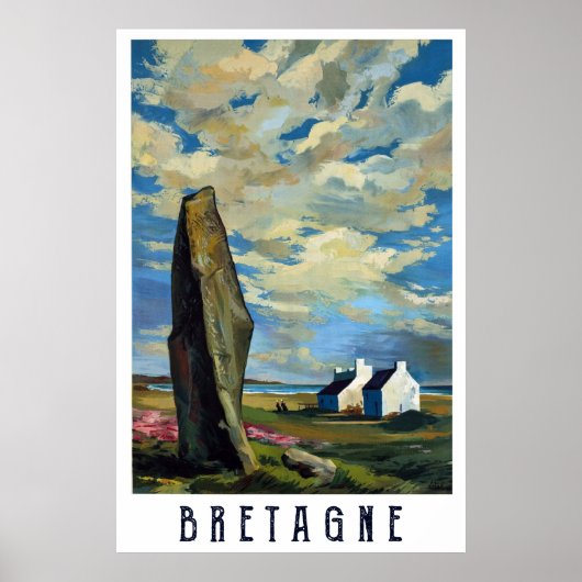 Cloudy Sky Over Brittany, Frankrijk Poster (Voorkant)