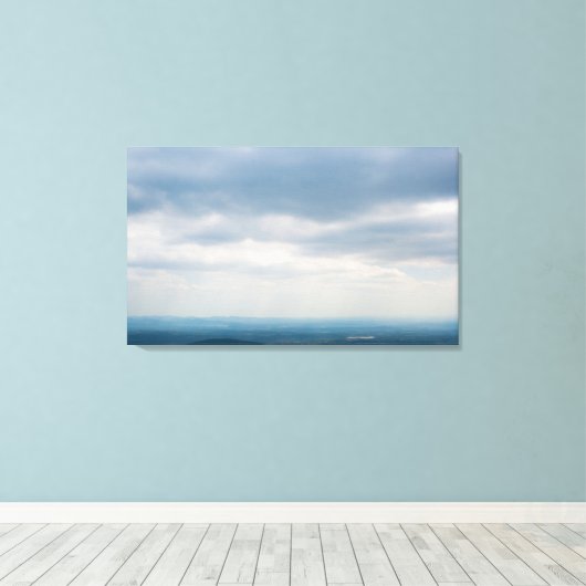Cloudy Sky over het Ouachita-gebergte, Oklahoma Canvas Afdruk (Insitu (Houten vloer))