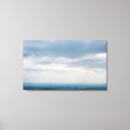 Cloudy Sky over het Ouachita-gebergte, Oklahoma Canvas Afdruk